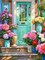 Garden Flowers Diamond Art Kits for Adults – DIY 5D Full Round Drill Flower Bed Gem Art Painting Kits for Beginners, Home Wall Decor, 12x16in